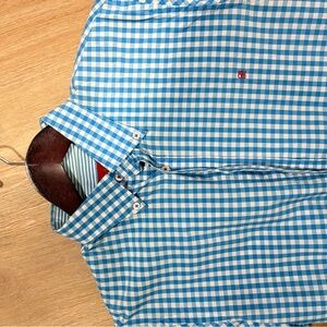 Blue and White Checkered Shirt